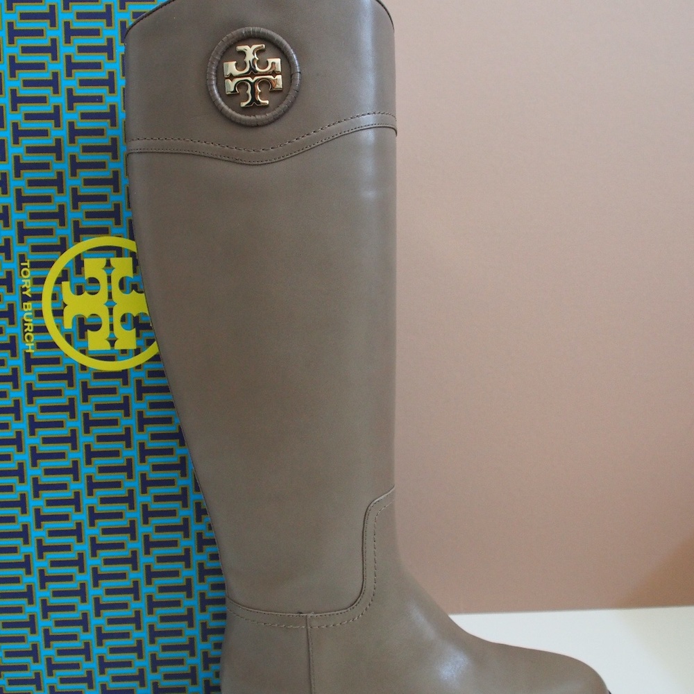 Tory Burch Ashlynn Boots Porcini Grey S 7.5